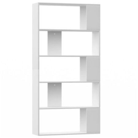 vidaXL Bibliothèque/Séparateur de pièce Blanc 80x24x159 cm Aggloméré