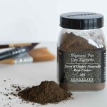 Pigment pour création de peinture - pot 120 g -Terre d'ombre naturelle