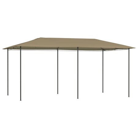 vidaXL Belvédère 3x6x2 6 m Taupe 160 g/m²