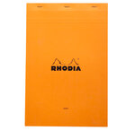 Bloc orange n°19 21x31 8cm 80f agrafées 80g ligné + marge rhodia