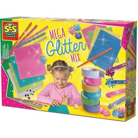 Ses creative méga kit de bricolage a paillettes - set de bricolage a paillettes