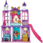 Enchantimals - château royal enchantimals 66 cm avec poupée renard  figurine  et 19 éléments de jeu - maison mini-poupée - des 4 ans