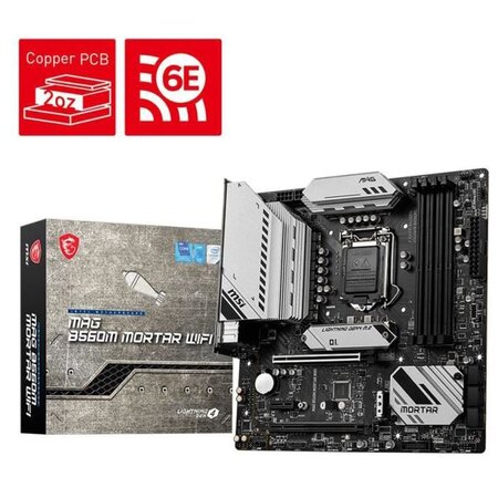 Msi mag b560m mortar wifi carte mère intel b560 lga 1200 micro atx