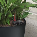 LECHUZA Jardinière Classico 28 LS ALL-IN-ONE Charbon métallique 16043
