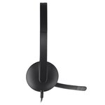 LOGITECH - Casque filaire USB Stereo H340 - Noir