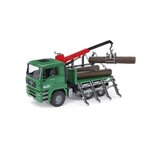 BRUDER - Camion MAN porte troncs avec grue et 3 troncs - 43 cm