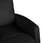 vidaXL Fauteuil de massage Noir Similicuir