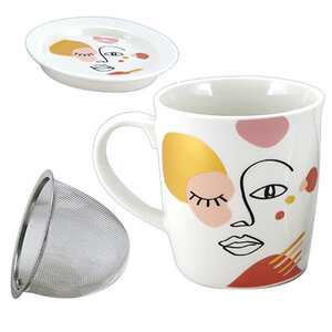 Mug avec infuseur blush