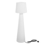 Lampadaire ext filaire lady w150 blanc polyéthylène h150cm