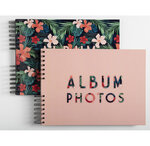 Album Photo À Spirales 50 Pages Noires - Format 32x22cm - Tropical - X 2 - Exacompta