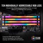 CORSAIR Mémoire PC DDR4 - VENGEANCE RGB PRO 32GB (2x16GB) - 3200MHz - CAS 16 (CMW32GX4M2E3200C16)