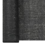 vidaXL Filet brise-vue Noir 1 2x25 m PEHD 150 g/m²