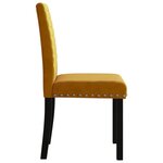 vidaXL Chaises à manger lot de 2 marron velours
