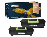 Qualitoner lot de x2 toners 600lot de xa noir compatible pour lexmark