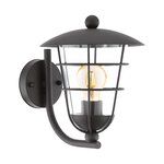 Eglo lampe murale d'extérieur pulfero noir
