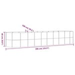 vidaXL Lit surélevé de jardin Acier enduit de poudre marron
