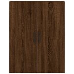 vidaXL Buffet haut Chêne marron 69 5x34x180 cm Bois d'ingénierie