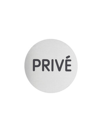 THIRARD - Disque de signalisation Privé  alunimium adhésif  Ø80mm