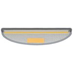 vidaXL Tapis d'escalier 15 Pièces Gris clair 56x17x3 cm
