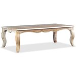 vidaXL Table basse Bois massif de Sesham 110 x 60 x 35 cm