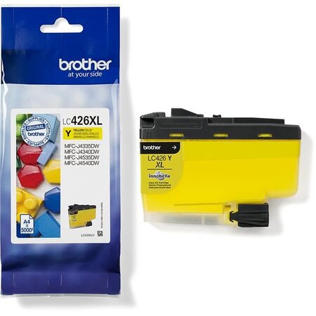 Brother - cartouche d'encre lc426xly - jaune haute capacité de 5000 pages - pour mfc-j4340dw  mfc-j4540dw et mfc-j4540dwxl