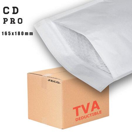 Lot de 10 enveloppes bulle cd 165×180