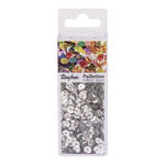 Sequins lavables Argenté Ø 6 mm Bombés 4000 pièces