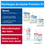 Distributeur de savon liquide et en spray S1/11, plastique, blanc