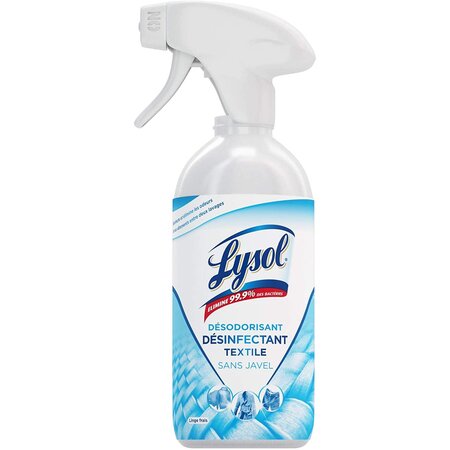 Pistolet Désodorisant et Désinfectant Textile Linge Frais 500 ml LYSOL