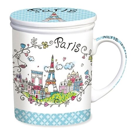 Mug avec infuseur paris médaillon