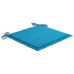 vidaXL Coussins de chaise de jardin 2 Pièces bleu 50x50x3 cm tissu oxford