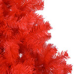 vidaXL Sapin de Noël artificiel avec support rouge 150 cm PVC