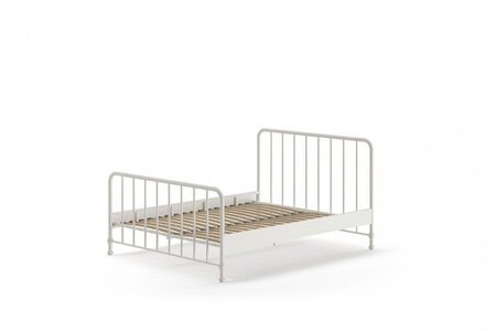 Bronxx lit blanc mat 160x200cm