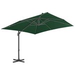 vidaXL Parasol avec base portable Vert