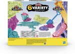 Play-doh - sand - coffret de 6 pots de pâte atoxique play-doh - sand et shimmer stretch -  pots de 112 g