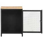 vidaXL Table de chevet 40x30x53 cm Bois de manguier massif brut