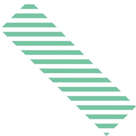 Ruban adhésif résistant 4 8 cm x 3 m rayures blanc vert