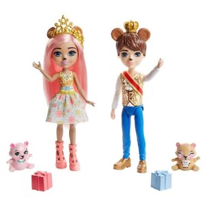 Enchantimals - coffret bonita & bannon ours - mini-poupée - des 4 ans