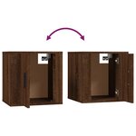 vidaXL Ensemble de meubles TV 2 Pièces Chêne marron Bois d'ingénierie