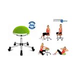 Tabouret fitness 'Sitness Half Ball' Rouge TOPSTAR