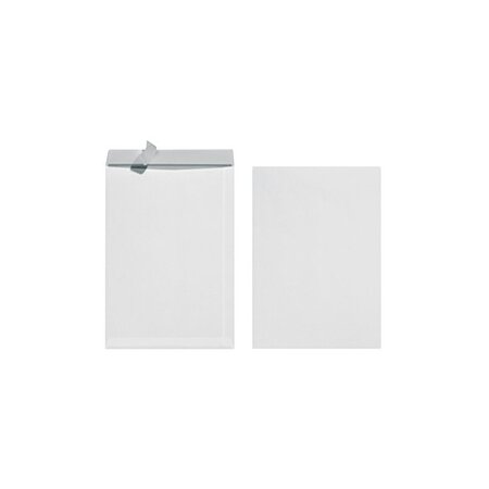 Herlitz 10 enveloppe sac b4, auto-adhésif, sans fenêtre, blanc