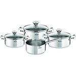 Tefal a705a835 batterie de cuisine 7 pièces duetto - tous feux dont induction - manches fixes -- inox