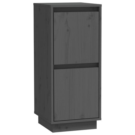 vidaXL Buffet Gris 31 5x34x75 cm Bois massif de pin