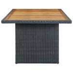 vidaXL Mobilier à dîner 9 Pièces avec coussins Résine tressée Gris foncé