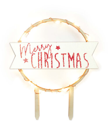 Cake Topper Led Merry Christmas