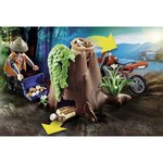Playmobil - 70570 - policier avec voiturette et voleur a moto
