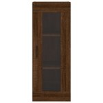 vidaXL Buffet haut Chêne marron 34 5x34x180 cm Bois d'ingénierie