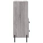 vidaXL Buffet Sonoma gris 34 5x34x90 cm Bois d'ingénierie