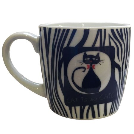 Tasse en céramique zébrée
