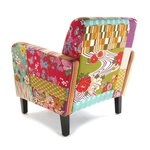 Fauteuil lounge Patchwork bohème